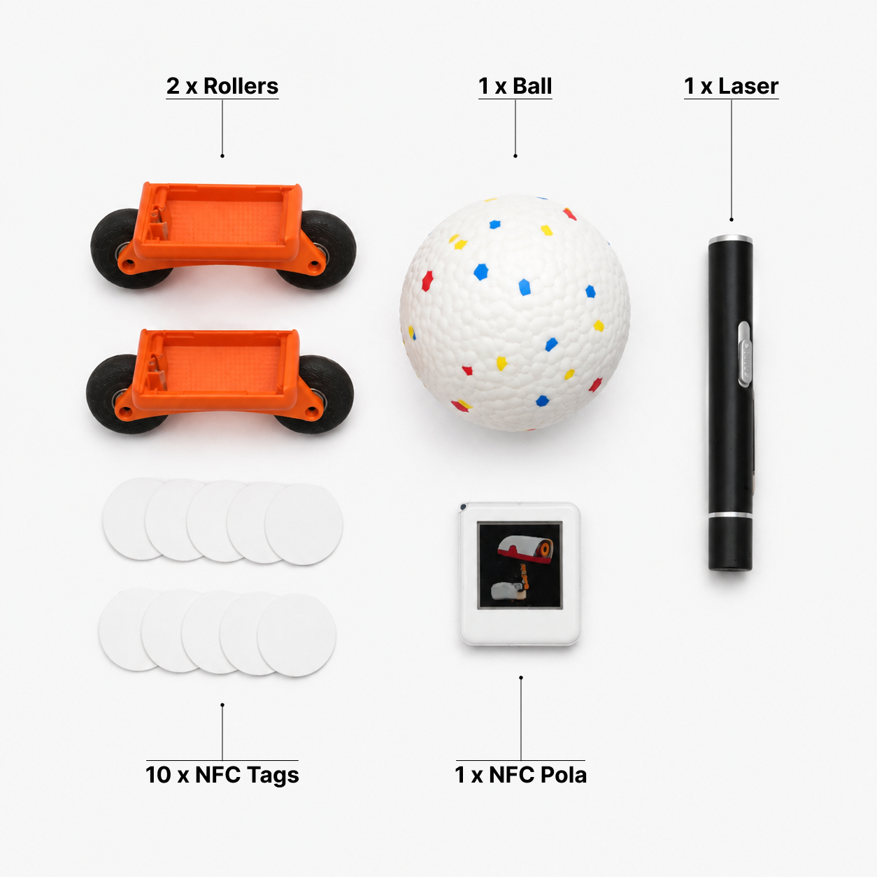 Orange Microduck Accessory Pack contents