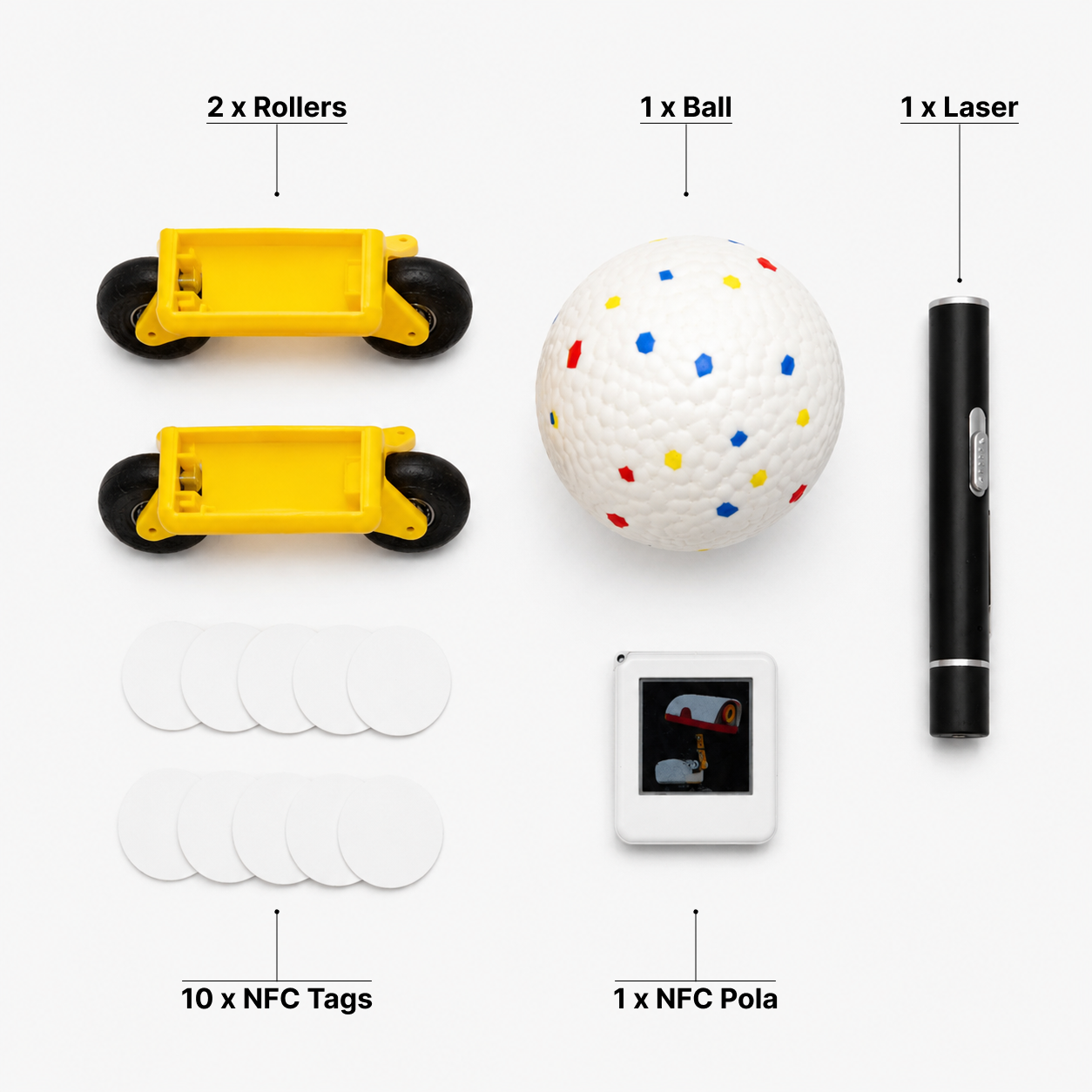 Yellow Microduck Accessory Pack contents